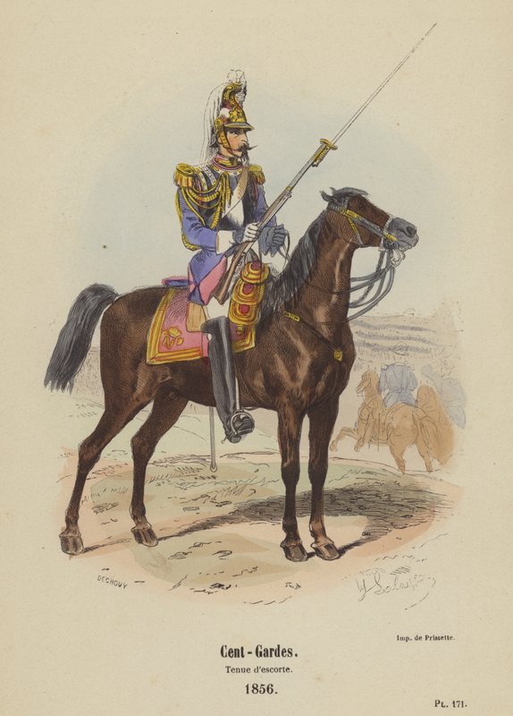 Cent-Gardes, eskortní oblečení od French School