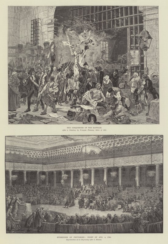 Stoleté výročí francouzské revoluce (rytina) od French School