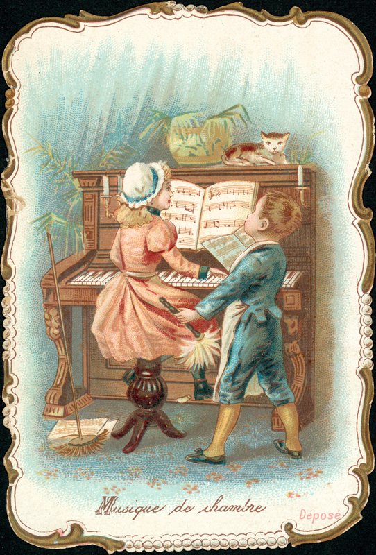 Komorní hudba (chromolitho) od French School