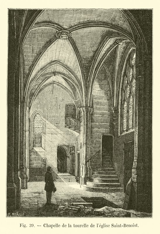 Kaple věžičky kostela Saint-Benoist od French School