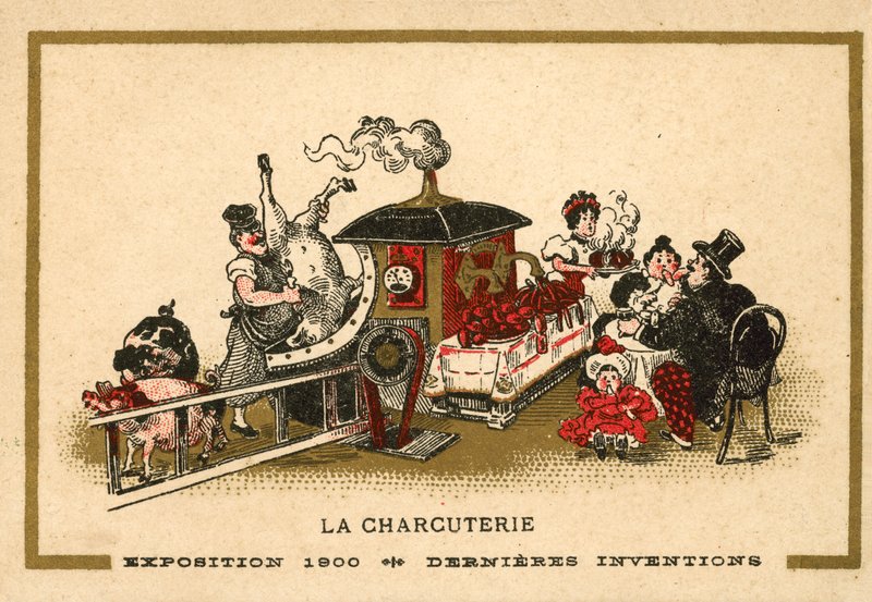 uzeniny (chromolitho) od French School