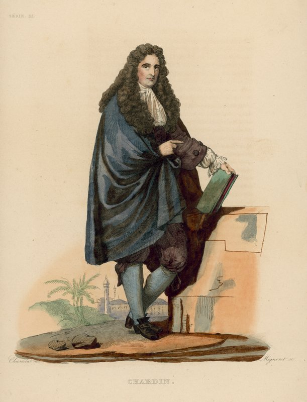Chardin (barevná rytina) od French School