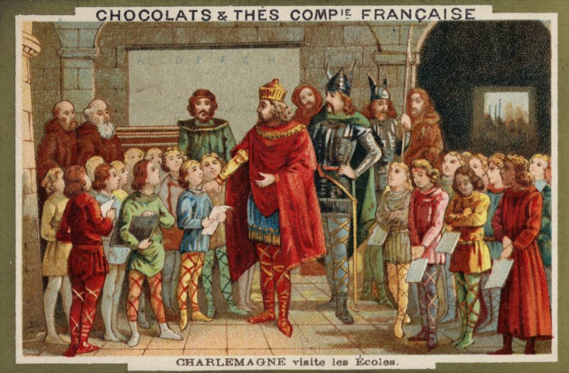 Karel Veliký na návštěvě školy od French School