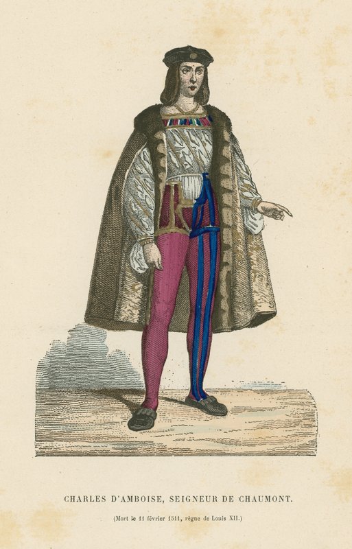Charles II damboise, lord z Chaumontu od French School