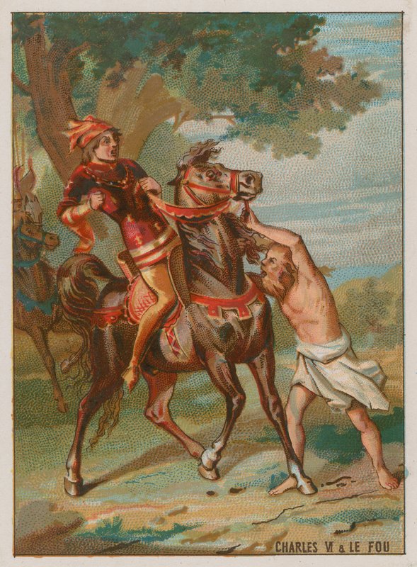 Karel VI. je varován malomocným, že bude zrazen od French School