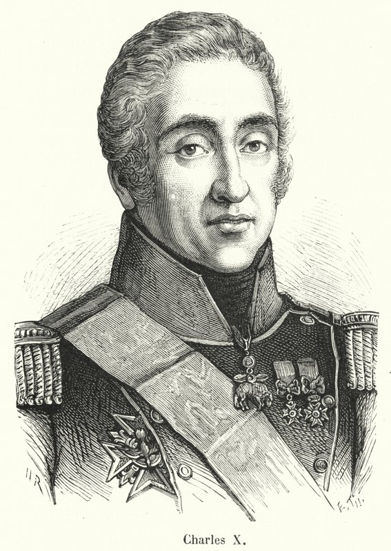 Charles X (rytina) od French School