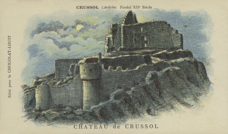 Chateau de Crussol, Crussol, Ardeche od French School