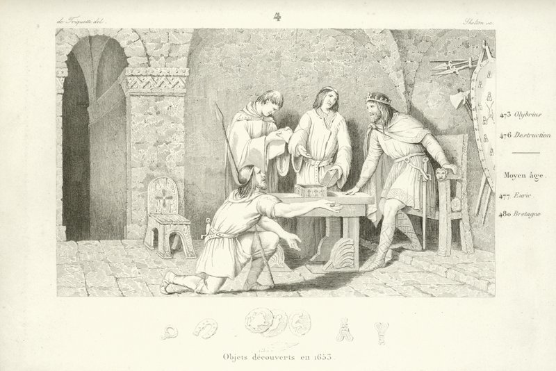 Childeric I., merovejský král salianských Franků od French School