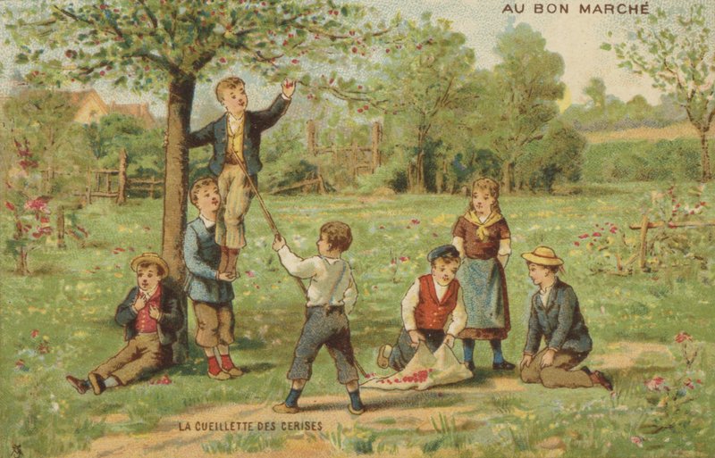 Děti Sbírání třešní od French School
