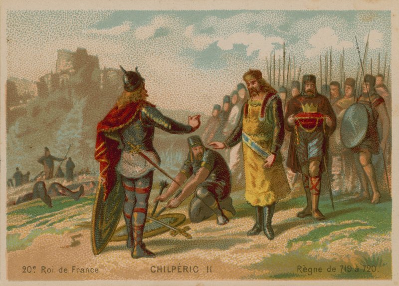 Chilperic II, král Francie (c 672-721) od French School