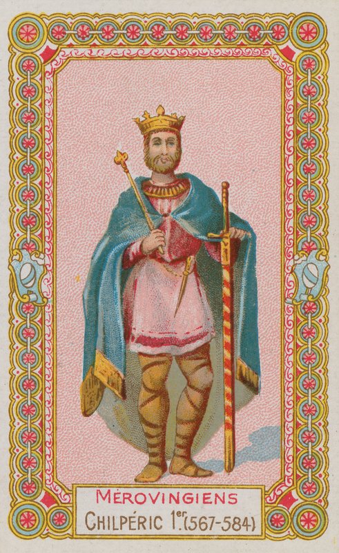 Chilperic I., merovejský král Francie v letech 567-584 od French School