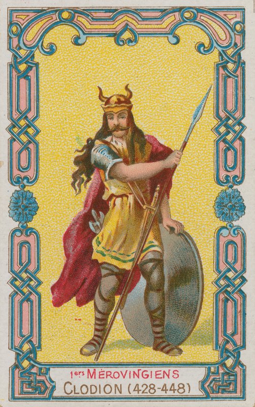 Chlodio, merovejský král Francie v letech 428-448 od French School