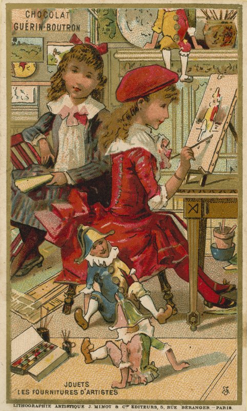 Obchodní karta Chocolat Guerin Boutron od French School