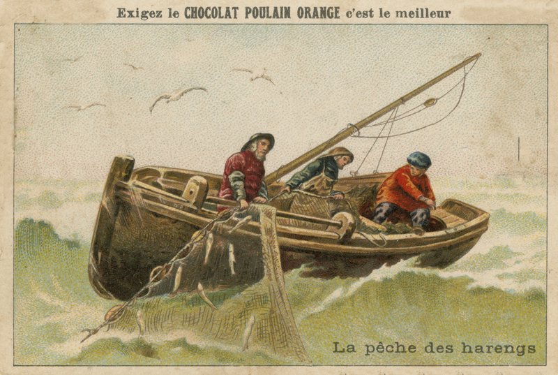 Obchodní karta Chocolate Poulain Orange od French School
