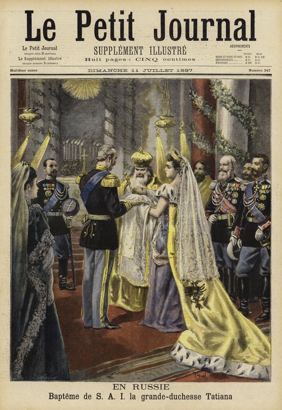 Křest velkovévodkyně Tatiany z Ruska, 1897 od French School