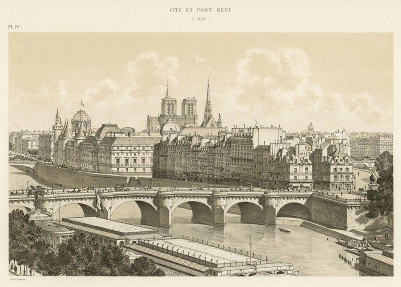 Město a Pont-Neuf, 1878 od French School