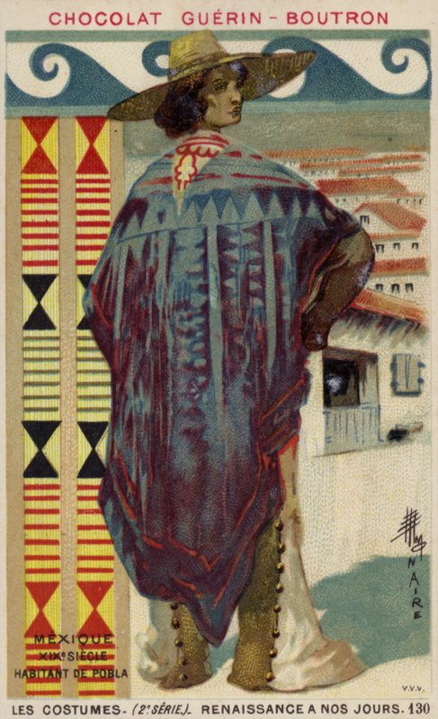 Občan Puebla, Mexiko, 19. století od French School