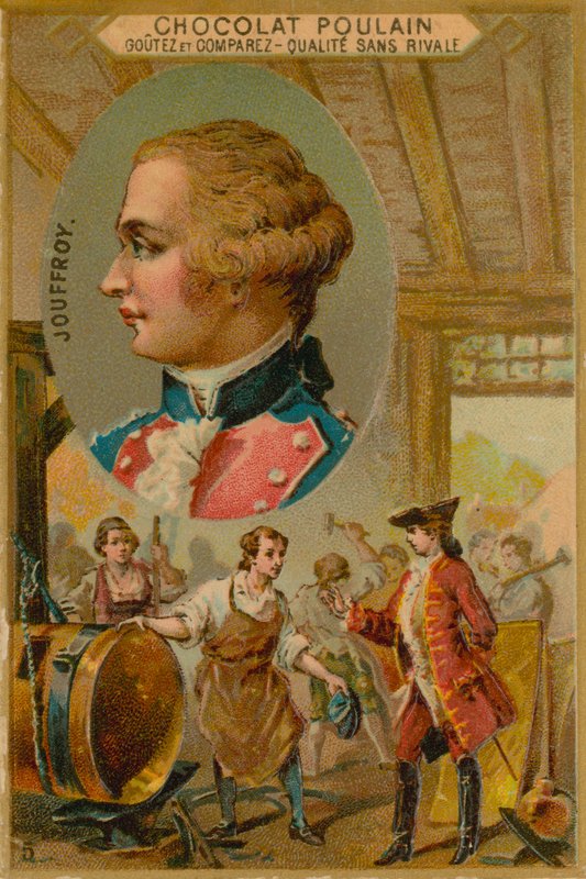 Claude-Francois-Dorothee, markýz de Jouffroy dAbbans, francouzský vynálezce parníku z 18. století od French School
