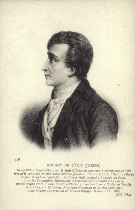 Claude Joseph Rouget de Lisle od French School