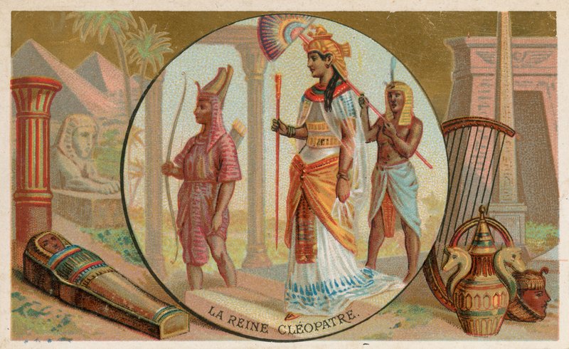 Kleopatra, královna Egypta od French School