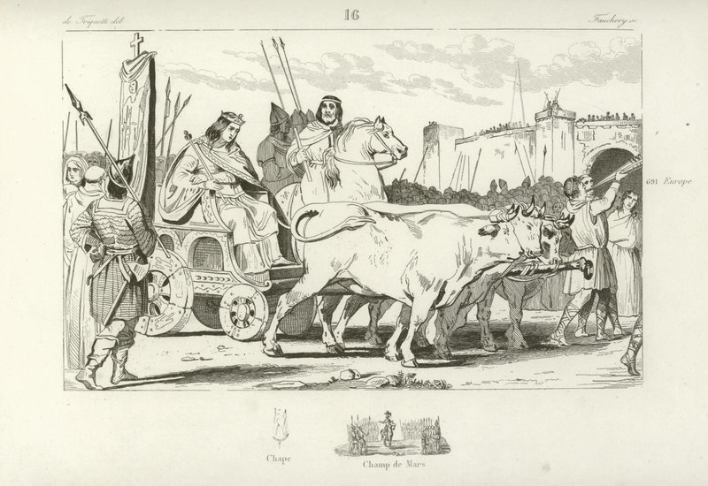 Clovis III, loutka franského krále Austrasie od French School