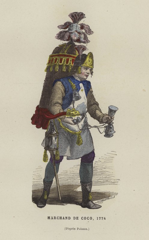 Prodavač kokosu, 1774 od French School