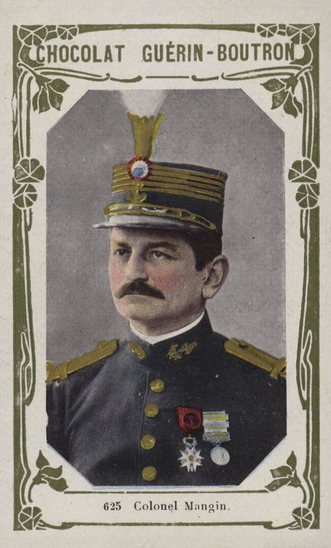 Plukovník Mangin (barevná fotografie) od French School