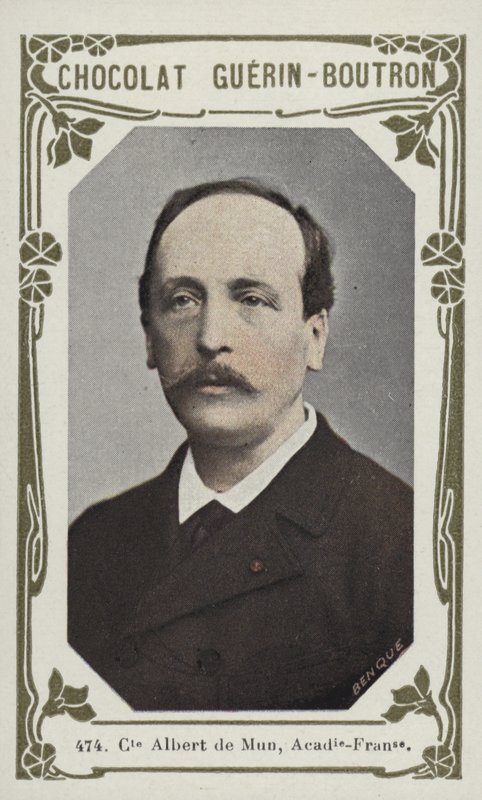 Hrabě Albert de Mun, Academie-Francaise (barevné foto) od French School