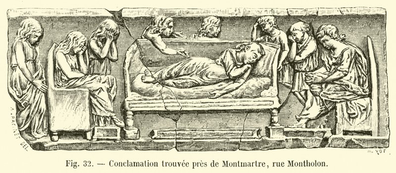 Conclamation nalezené poblíž Montmartre, rue Montholon od French School