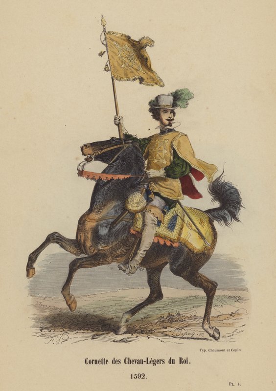 Cornette des Chevau-Legers du Roi, 1592 od French School
