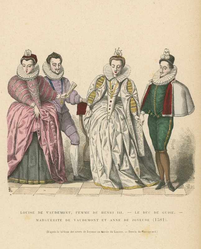 Kostým francouzské šlechty, 1581 od French School