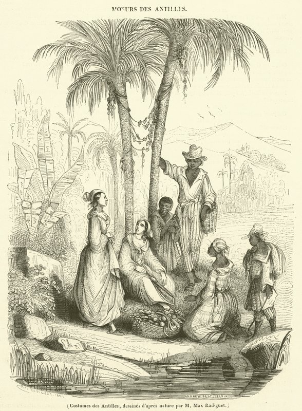 Costumes des Antilles (rytina) od French School