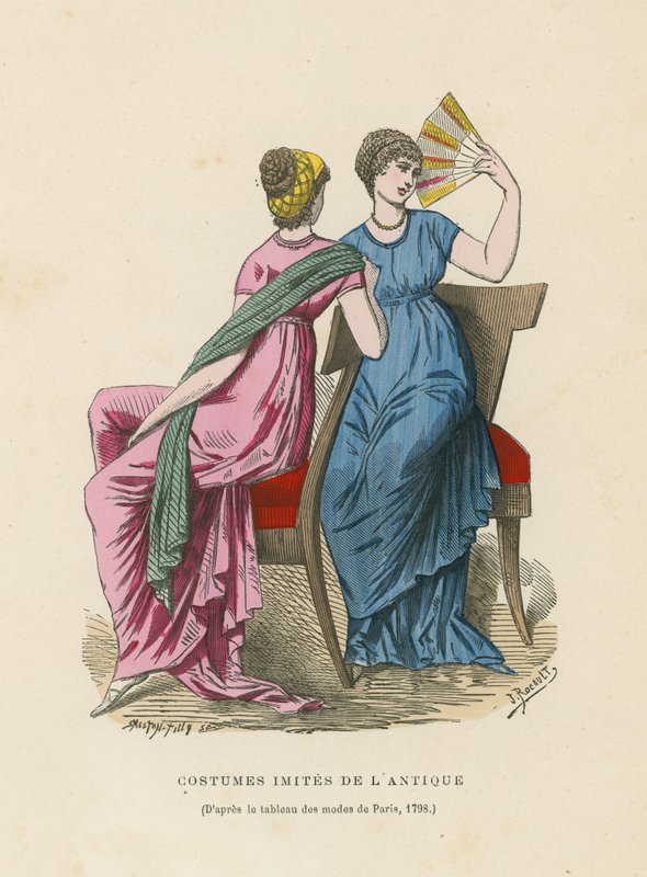 Kostýmy napodobující starověké, 1798 od French School