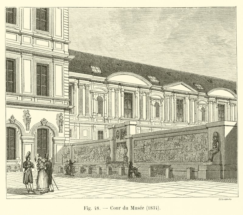 Nádvoří muzea, 1834 od French School