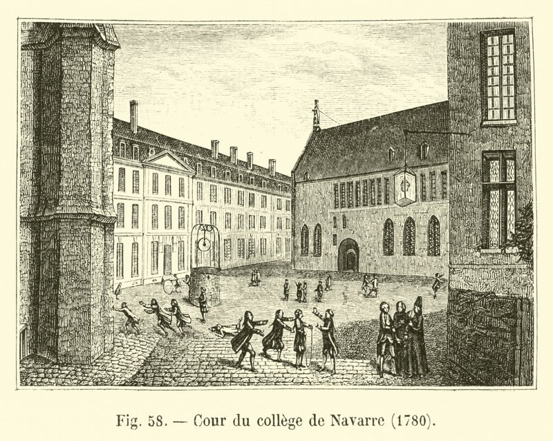 Nádvoří College of Navarre, 1780 od French School