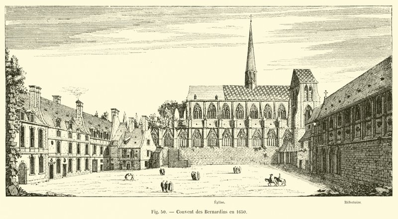 Klášter Bernardinů v roce 1650 od French School