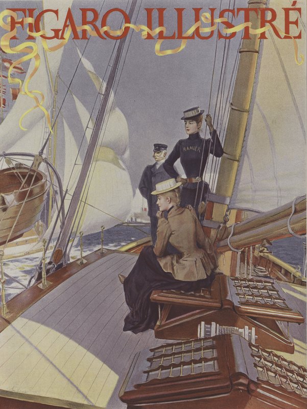 Obálka Le Figaro Illustre, červenec 1891 (barevné lito) od French School