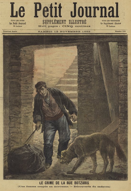 Obálka Le Petit Journal, 12. listopadu 1892 od French School