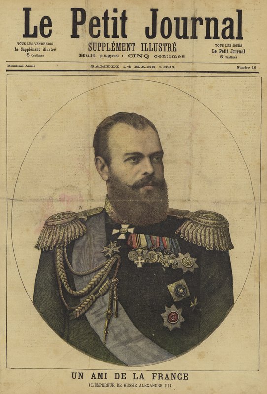 Obálka Le Petit Journal, 14. března 1891 od French School
