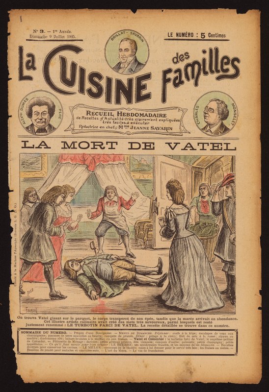 Úmrtí francouzského šéfkuchaře Francoise Vatela od French School