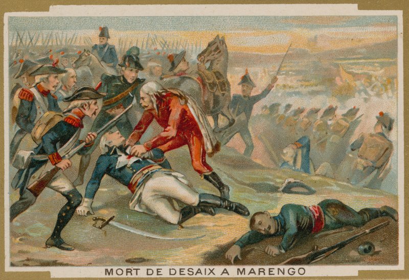 Smrt generála Desaixe v bitvě u Marenga, 1800 od French School