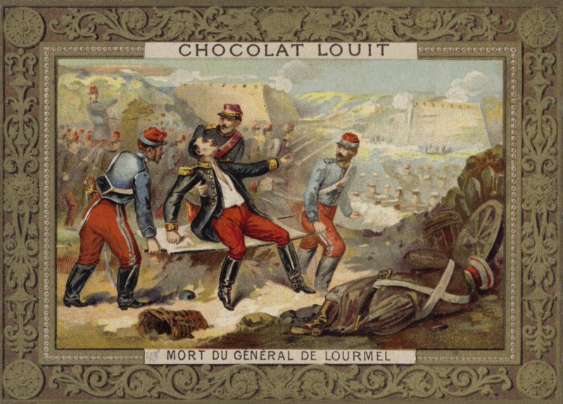Smrt generála Lourmela, bitva u Inkermanu, krymská válka, 1854 od French School