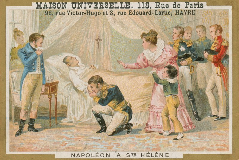 Smrt Napoleona na Svaté Heleně, 1821 od French School