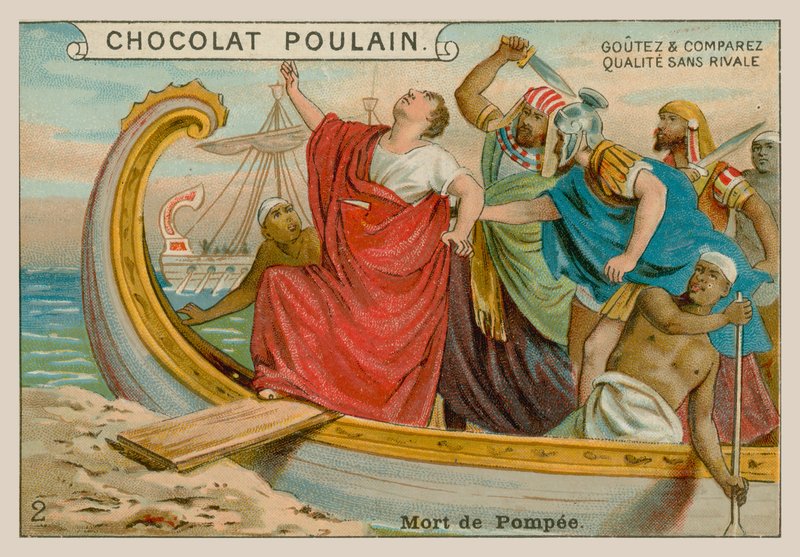 Smrt Pompeia (106-48 př.nl) od French School