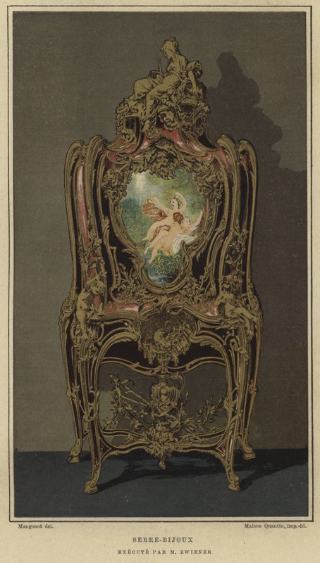 Zdobené serre-bijoux od Josepha Emmanuela Zwienera, 19. století od French School