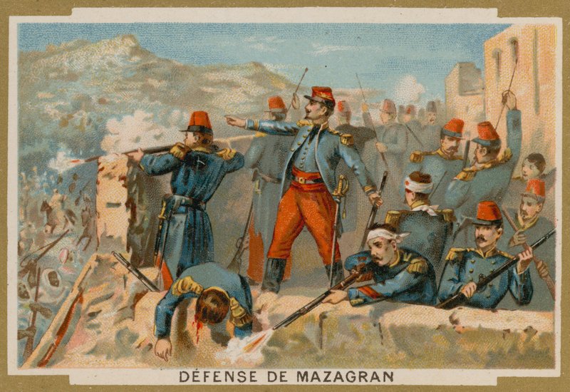 Obrana Mazagranu Francouzi, Alžírsko, 1840 od French School
