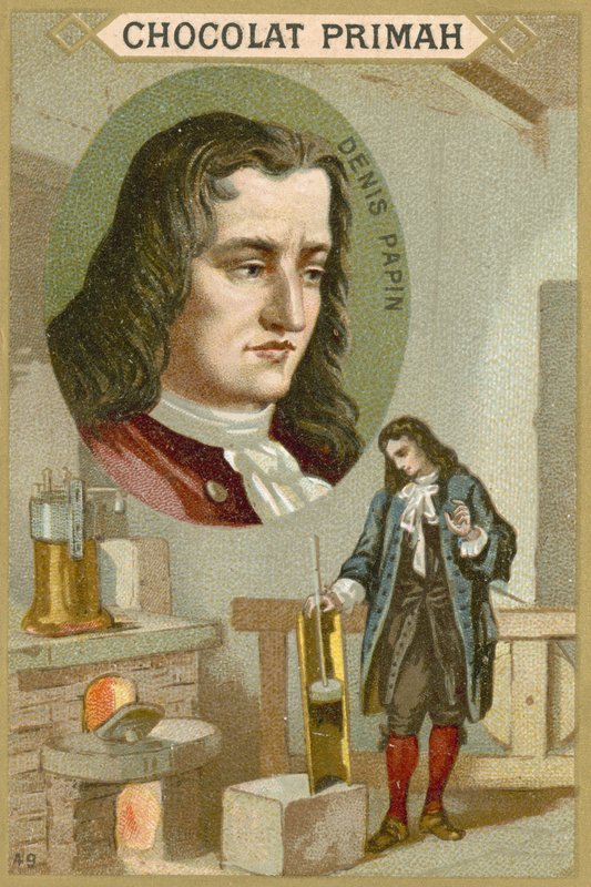 Denis Papin , francouzský fyzik a vynálezce od French School