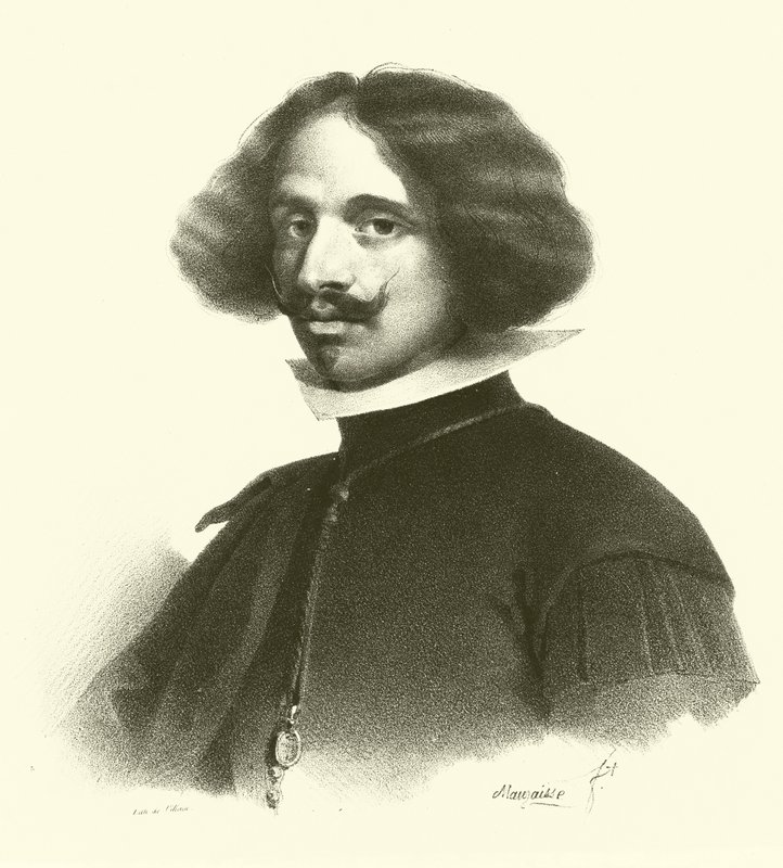 Diego Rodriguez de Silva y Velazquez, portrét (rytina) od French School