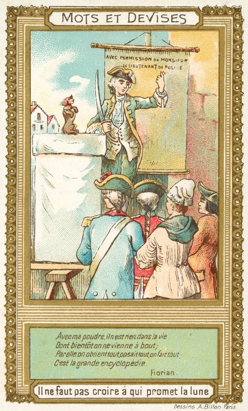 Nevěř tomu, kdo slibuje Měsíc (chromolitho) od French School