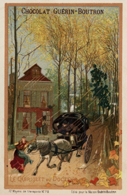 Lékařský kabriolet (chromolitho) od French School